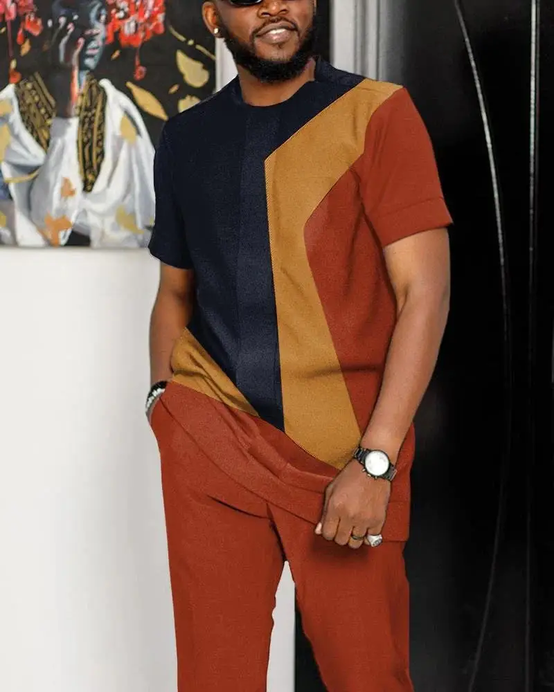 Summer Men's Sportwear Suit Short Sleeve T-Shirt Long Pants Male 2 Piece Sets 3D printed Casual Trendy Oversized Tracksuit
Summer Men's Sportwear Suit Short Sleeve T-Shirt Long Pants Male 2 Piece Sets 3D printed Casual Trendy Oversized Tracksuit