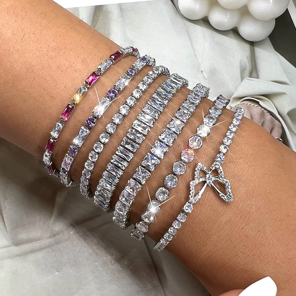 Fashion Crystal Zircon Plated Silver Bracelets for Women Charm Light Luxury Butterfly Wedding Party Pulseras Jewelry Accessories
Fashion Crystal Zircon Plated Silver Bracelets for Women Charm Light Luxury Butterfly Wedding Party Pulseras Jewelry Accessories