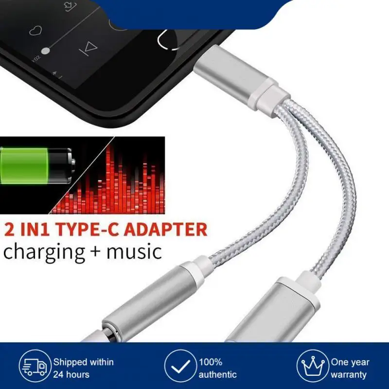 USB-C to 3.5 AUX Audio Cable 2in1 USB Type C to 3.5mm Jack Audio Splitter USB C Earphone Cable Charging Adapter for Moto
USB-C to 3.5 AUX Audio Cable 2in1 USB Type C to 3.5mm Jack Audio Splitter USB C Earphone Cable Charging Adapter for Moto