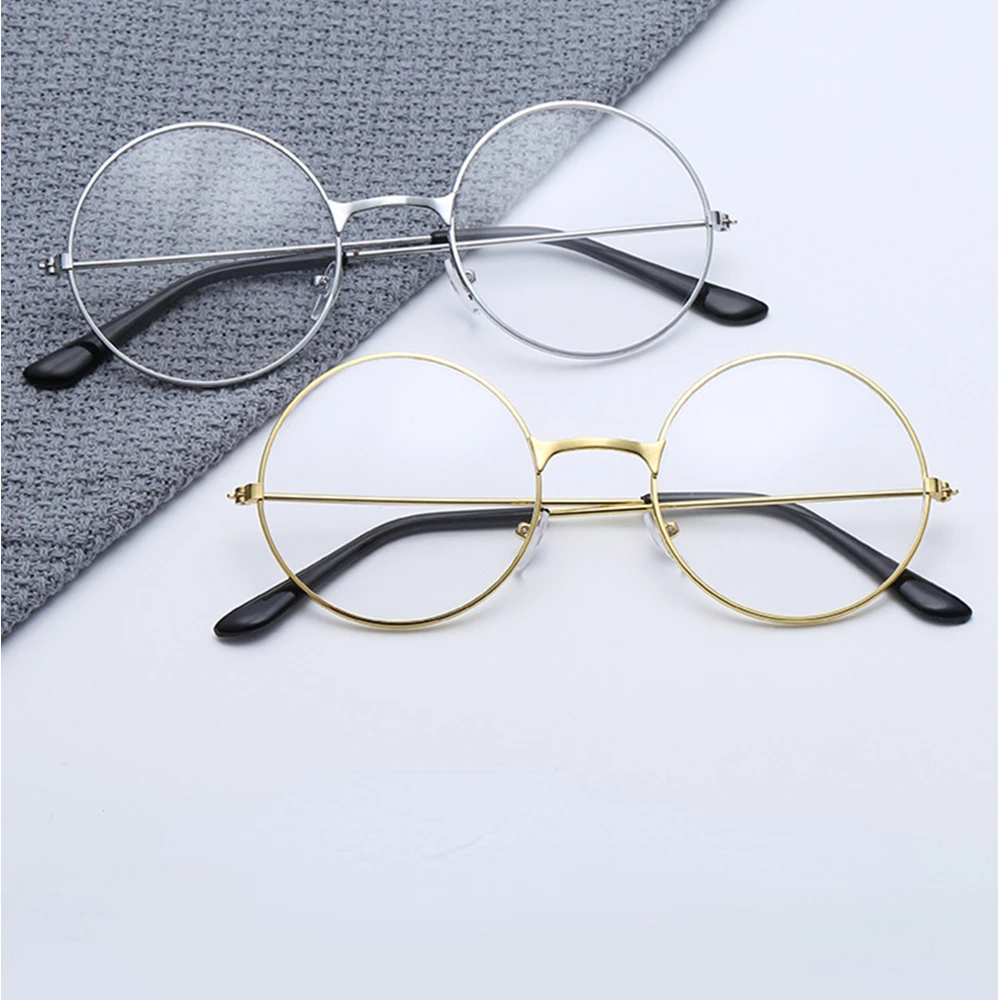 Vintage Round Glasses Clear Lens Fashion Gold Round Metal Frame Glasses Optical Men Women Eyeglass Frame Fake Glasses
Vintage Round Glasses Clear Lens Fashion Gold Round Metal Frame Glasses Optical Men Women Eyeglass Frame Fake Glasses