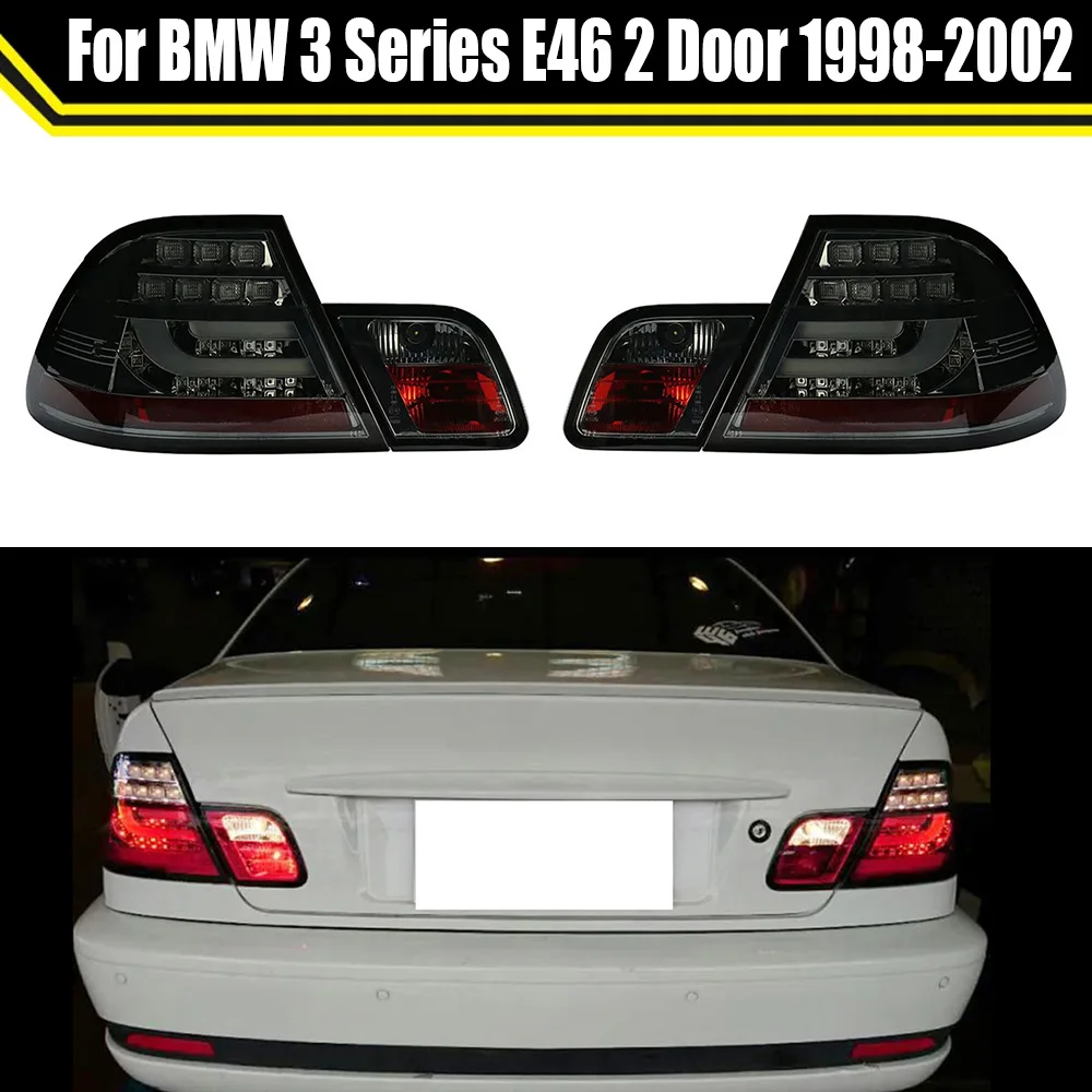 Автомобильная задняя фара для BMW 3 серии E46 2 двери 1998-2002, задняя фара в сборе, стоп-сигналы, фонари, противотуманные фары
Автомобильная задняя фара для BMW 3 серии E46 2 двери 1998-2002, задняя фара в сборе, стоп-сигналы, фонари, противотуманные фары