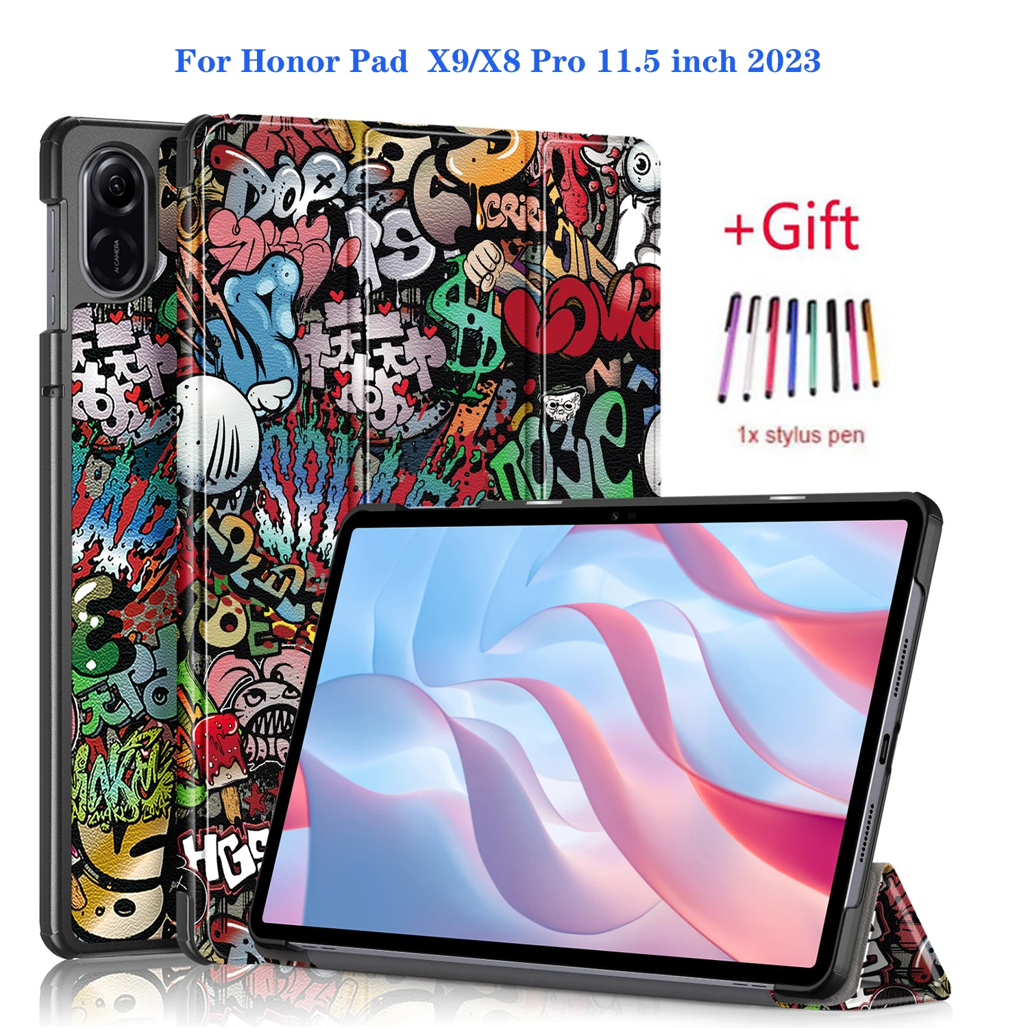 Tablet Case for Huawei Honor Pad X8 Pro 11.5" PU Leather Tri-Folding Stand Cover for Honor Pad X9 11.5 ELN-W09 2023 Flip Case
Tablet Case for Huawei Honor Pad X8 Pro 11.5" PU Leather Tri-Folding Stand Cover for Honor Pad X9 11.5 ELN-W09 2023 Flip Case