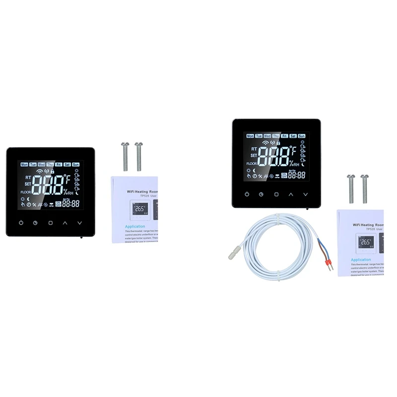 LCD Touch-Screen Programmable Wi-Fi Thermostat 16A Digital Temperature Controller with WIFI Electric Heating for Home
LCD Touch-Screen Programmable Wi-Fi Thermostat 16A Digital Temperature Controller with WIFI Electric Heating for Home