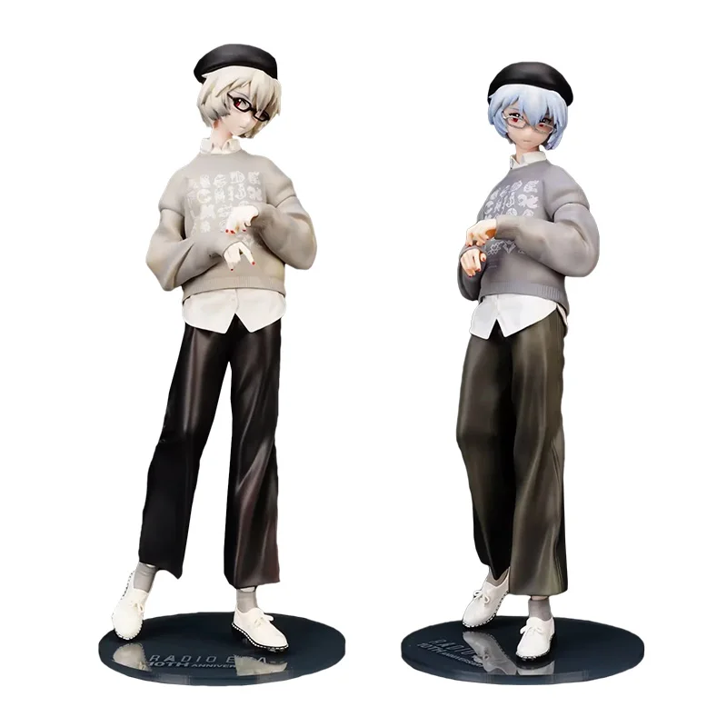 

24Cm Neon Genesis Evangelion Eva Sweater Ayanami Rei Anime Action Figure Statue Collection Model Doll Gift Toys