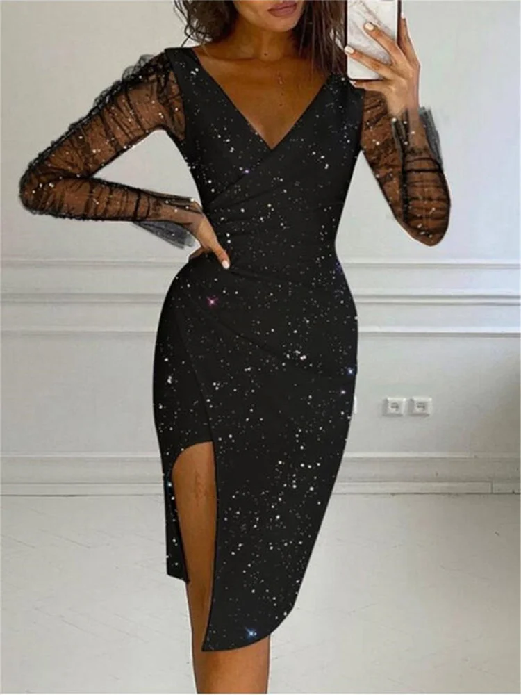 Women Rhinestone Sheer Mesh Bodycon Midi Dress 2023 New Femme Long Sleeve Transparent Skinny Party Robe Sexy Lady Club Clothing
Women Rhinestone Sheer Mesh Bodycon Midi Dress 2023 New Femme Long Sleeve Transparent Skinny Party Robe Sexy Lady Club Clothing