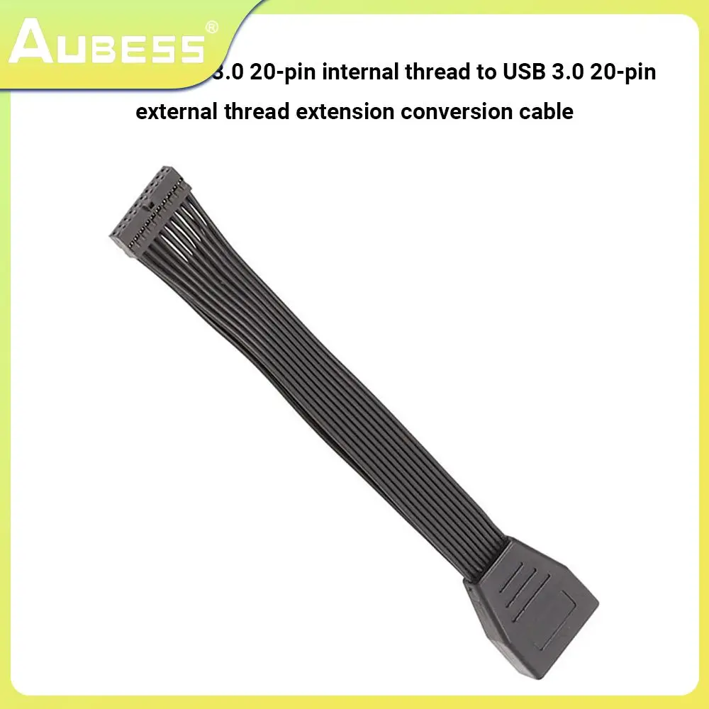 Mainboard Extension Cable Usb3.0 Flat Cable Strip 19pin 20pin Adapter Female To Usb 3.0 Computer Peripherals 15cm Black
Mainboard Extension Cable Usb3.0 Flat Cable Strip 19pin 20pin Adapter Female To Usb 3.0 Computer Peripherals 15cm Black