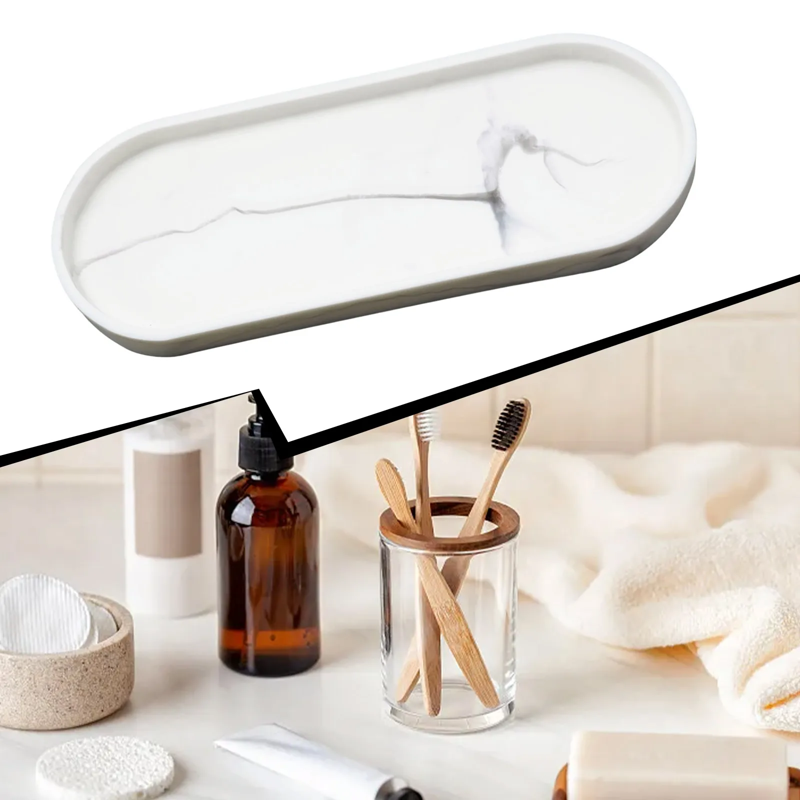 Bathroom Storage Tray For Home Hotel Bathroom Shelf 232*82*18mm Countertop Organizer Rack For Bedroom Drawer Home Decoration
Bathroom Storage Tray For Home Hotel Bathroom Shelf 232*82*18mm Countertop Organizer Rack For Bedroom Drawer Home Decoration
