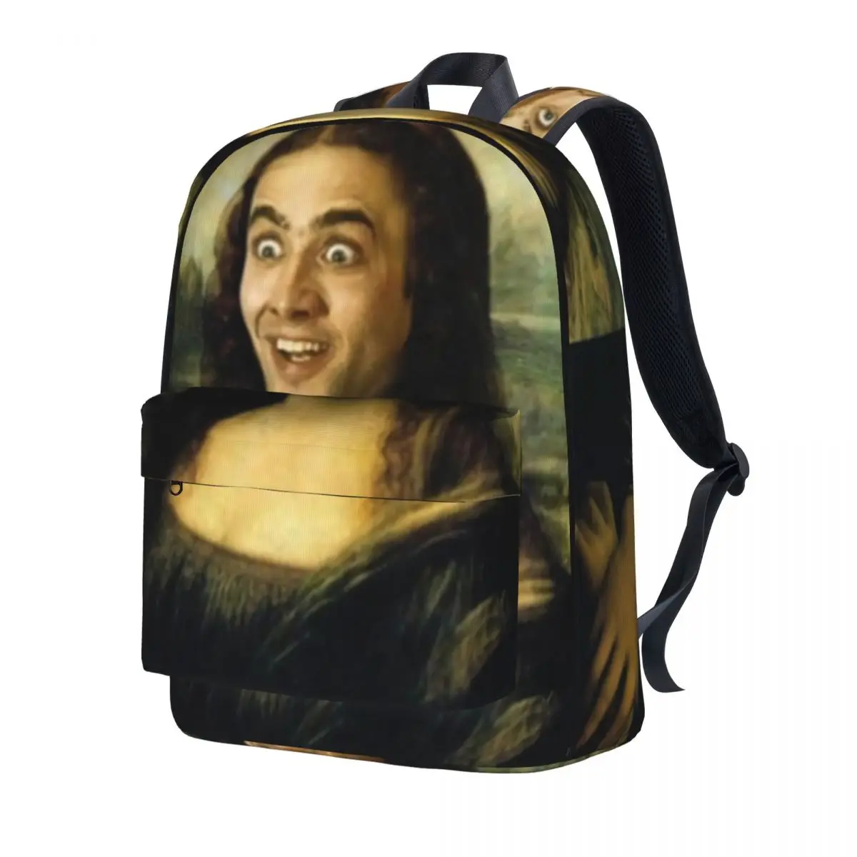 Nicolas Cage Meme Backpack Funny Mona Lisa Daily Backpacks Female Casual School Bags Designer Pattern Rucksack
Nicolas Cage Meme Backpack Funny Mona Lisa Daily Backpacks Female Casual School Bags Designer Pattern Rucksack