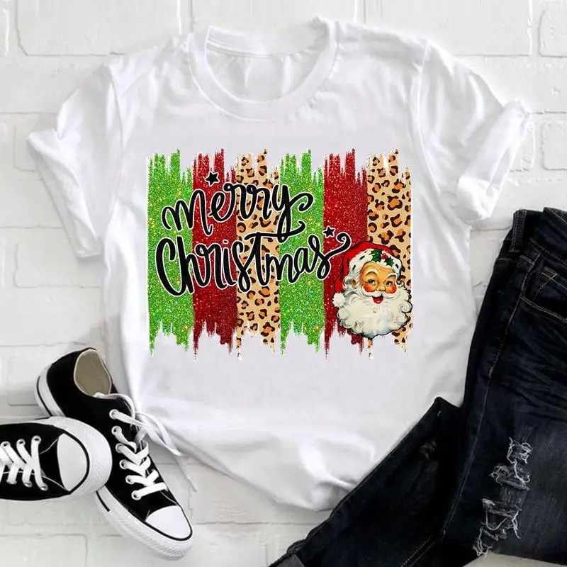 Women Merry Christmas Leopard Santa Claus Holiday New Year T Tee Pretty Nice Tshirt Regular Top Cartoon Graphic T-shirt
Women Merry Christmas Leopard Santa Claus Holiday New Year T Tee Pretty Nice Tshirt Regular Top Cartoon Graphic T-shirt