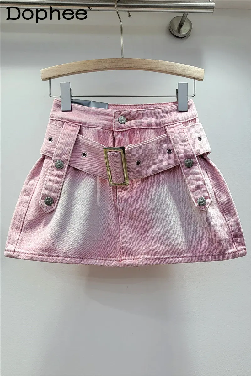 Retro Simple Blue Denim Skirt Women 2023 Spring Summer New High Waist Slimming All-Matching Hot Girl Hip Mini Skirt High Street
Retro Simple Blue Denim Skirt Women 2023 Spring Summer New High Waist Slimming All-Matching Hot Girl Hip Mini Skirt High Street