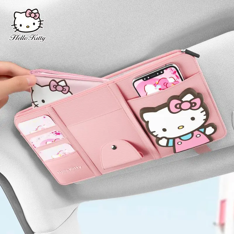 Kawaii Sanrio, Hello Kitty, автомобильный козырек для очков, идентификационная деталь, сумка для хранения, многофункциональные аксессуары для интерьер...
Kawaii Sanrio, Hello Kitty, автомобильный козырек для очков, идентификационная деталь, сумка для хранения, многофункциональные аксессуары для интерьер...