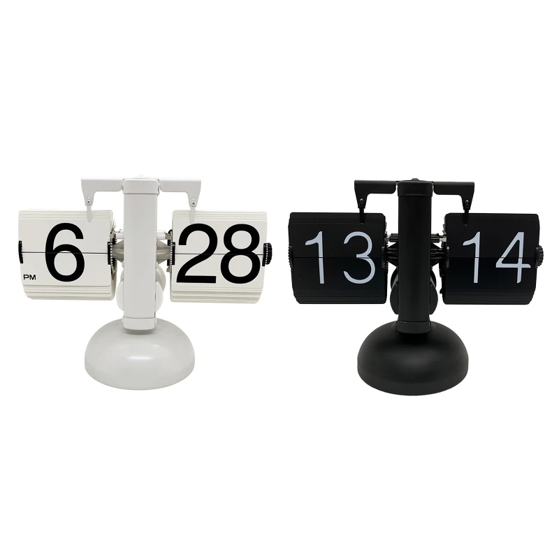 Automatic Flip Digital Clock 24 Hours Table Stainless Steel Single Foot Turn Page for Home Bedroom Living Room Office
Automatic Flip Digital Clock 24 Hours Table Stainless Steel Single Foot Turn Page for Home Bedroom Living Room Office