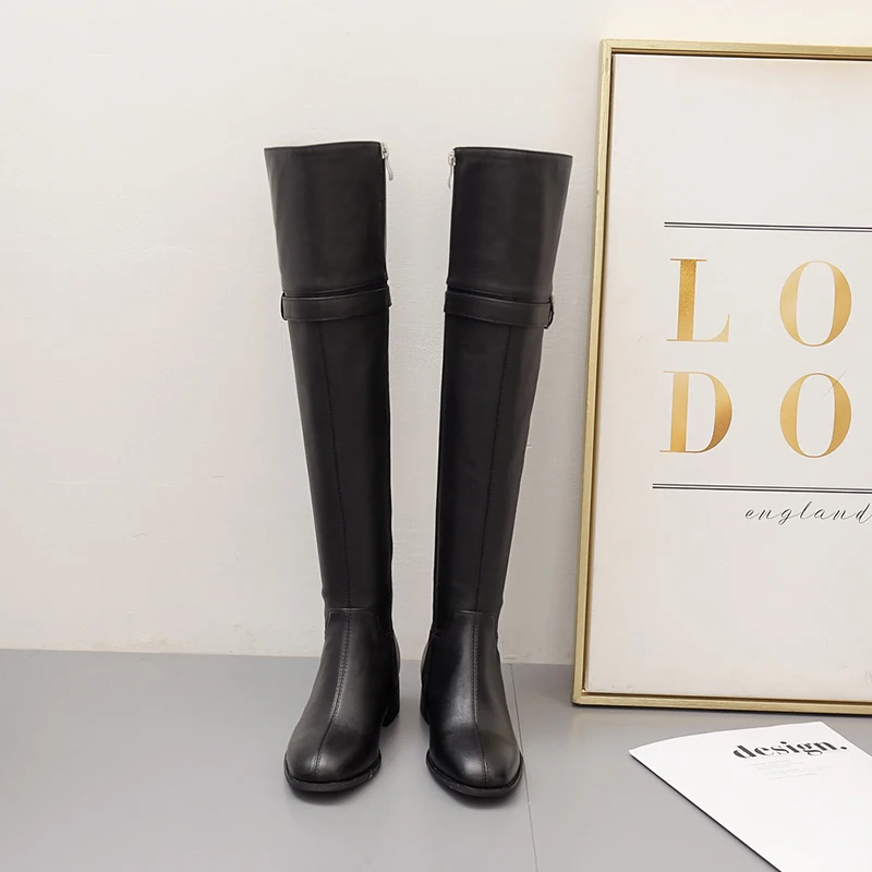 2022 New Fashion Women Knee Boots Real Leather Zipper Ridding Boots Woman Low Heels Winter Ladies Shoes Footwear Size 33-40 Wild
2022 New Fashion Women Knee Boots Real Leather Zipper Ridding Boots Woman Low Heels Winter Ladies Shoes Footwear Size 33-40 Wild