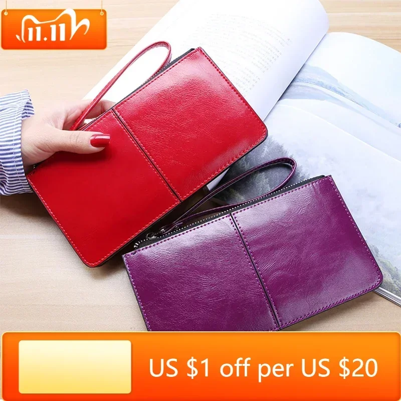 Женский винтажный клатч из вощеной кожи, кошелек на молнии, Женский вместительный кошелек для мелочи, простой кошелек с держателем для карт
Женский винтажный клатч из вощеной кожи, кошелек на молнии, Женский вместительный кошелек для мелочи, простой кошелек с держателем для карт