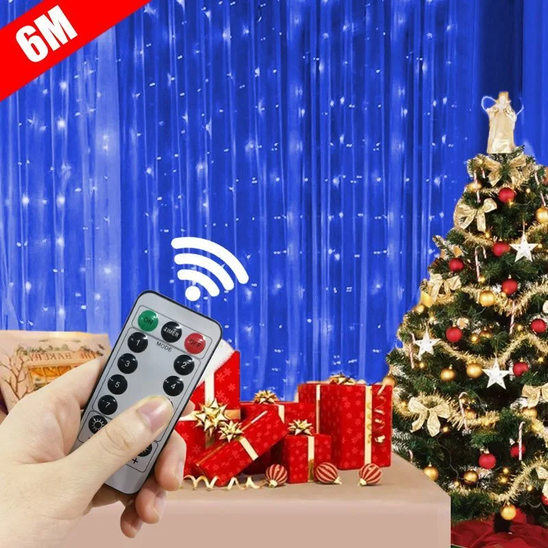 6/4/3M LED Garland Curtain Lights 8 Modes USB Remote Control Fairy Lights String Wedding Christmas Decor for Home Festival Lamp
6/4/3M LED Garland Curtain Lights 8 Modes USB Remote Control Fairy Lights String Wedding Christmas Decor for Home Festival Lamp