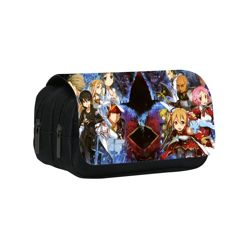 Пеналы Sword Art Online, аниме Kirigaya Kazuto, двухслойные Чехлы для карандашей большой емкости, строительные принадлежности для студентов
Пеналы Sword Art Online, аниме Kirigaya Kazuto, двухслойные Чехлы для карандашей большой емкости, строительные принадлежности для студентов