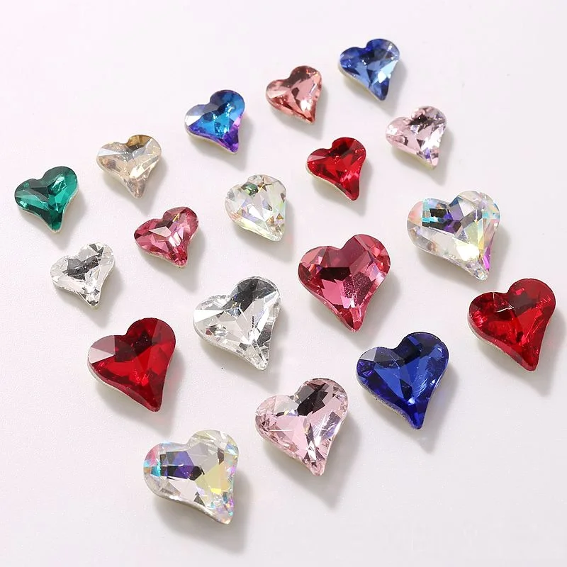 10 pcs nail art heart diamond jewelry 8X9mm pointed bottom shaped big diamond Peach Heart Shap Diamond Nail Decoration Jewelry
10 pcs nail art heart diamond jewelry 8X9mm pointed bottom shaped big diamond Peach Heart Shap Diamond Nail Decoration Jewelry