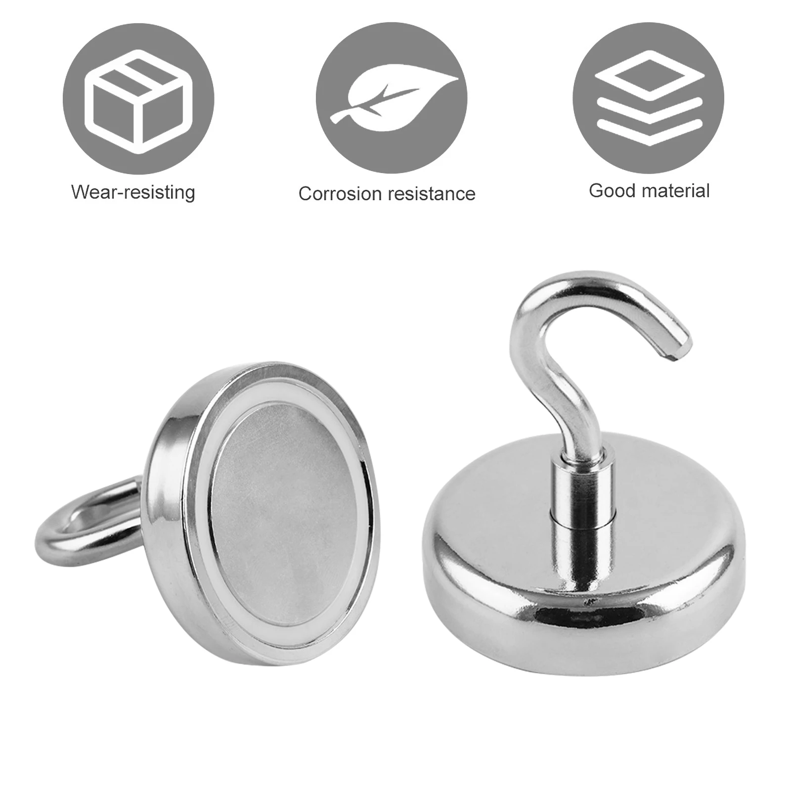 4PCS Strong Neodymium Magnetic Hook Hold Up To 9kg Diameter 16/20mm Magnets Quick Hook For Home Kitchen Workplace etc
4PCS Strong Neodymium Magnetic Hook Hold Up To 9kg Diameter 16/20mm Magnets Quick Hook For Home Kitchen Workplace etc