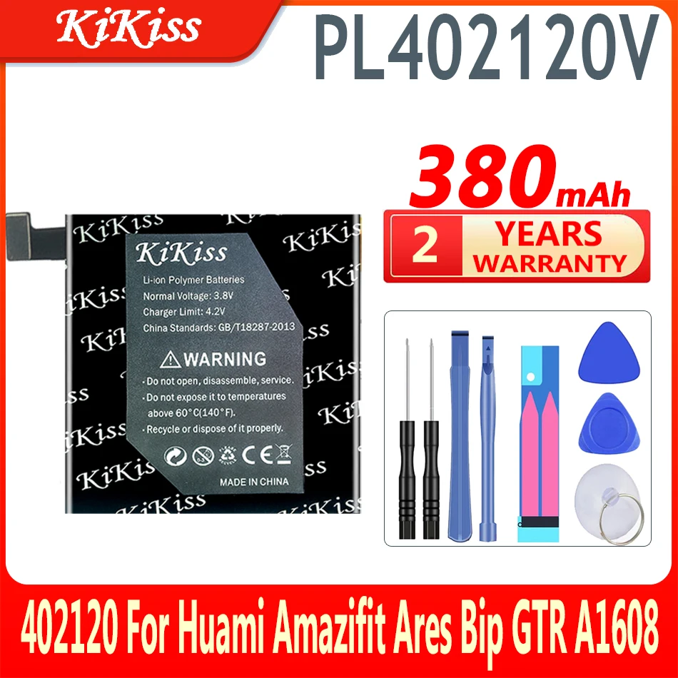 KiKiss PL402120V A1608 Battery For Huami Amazifit Ares Bip GTR Smart Sport Watch A1608 402120 Replacement Battery + Free Tools
KiKiss PL402120V A1608 Battery For Huami Amazifit Ares Bip GTR Smart Sport Watch A1608 402120 Replacement Battery + Free Tools