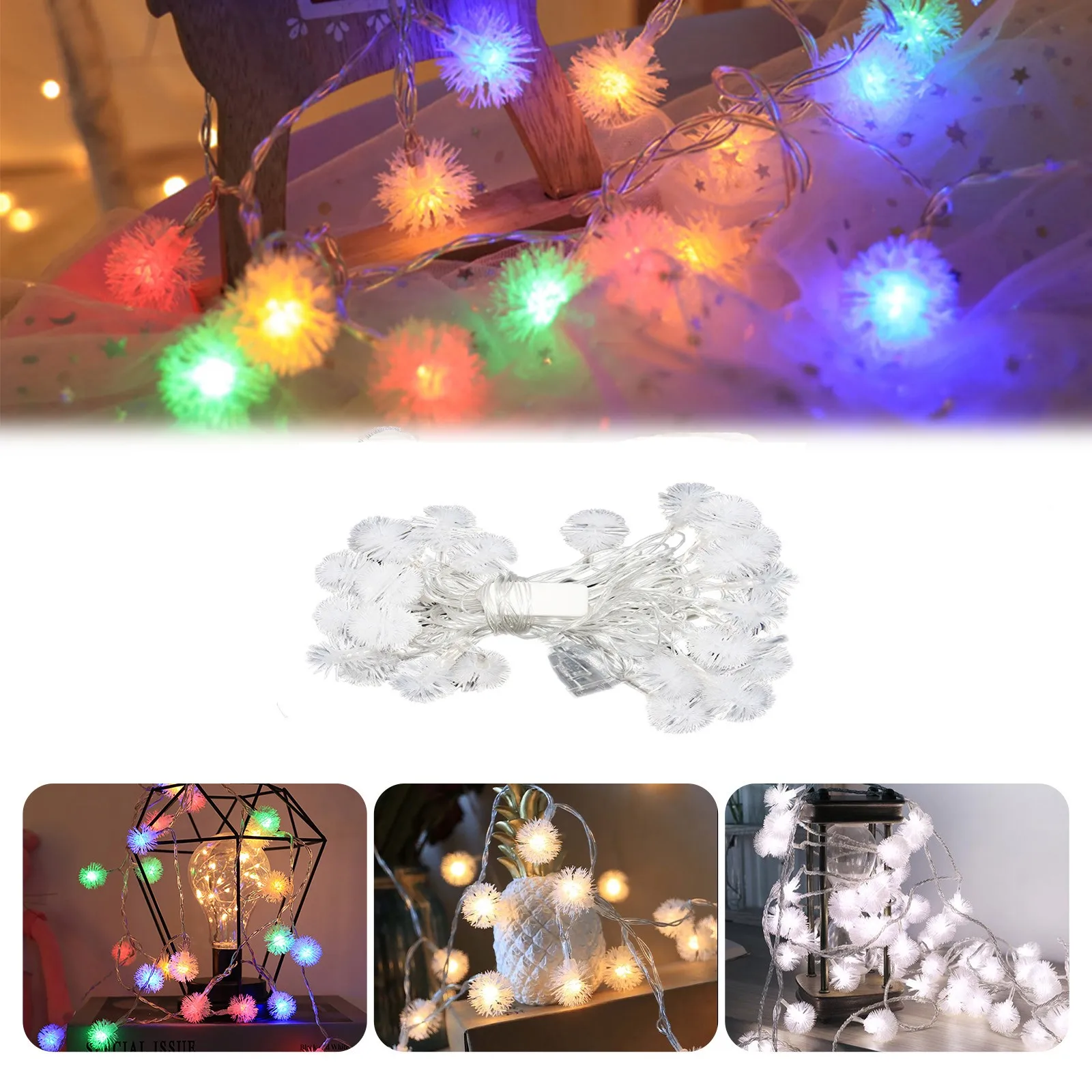 Light Ball Light String Holiday Decoration Ball Furry String LED Christmas Single Led Light Clear
Light Ball Light String Holiday Decoration Ball Furry String LED Christmas Single Led Light Clear
