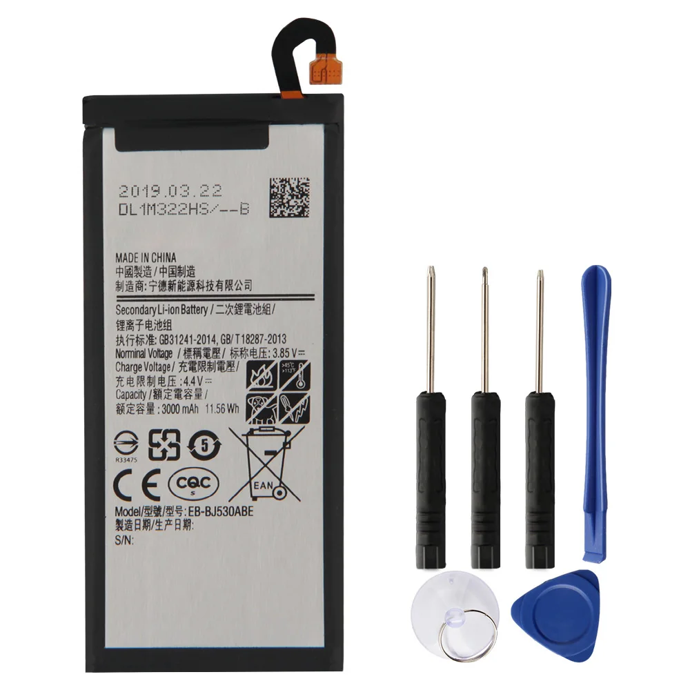 Replacement Battery EB-BJ530ABE For Samsung Galaxy 2017 Edition J5 J530G SM-J530F Replacement Phone Battery 3000mAh
Replacement Battery EB-BJ530ABE For Samsung Galaxy 2017 Edition J5 J530G SM-J530F Replacement Phone Battery 3000mAh