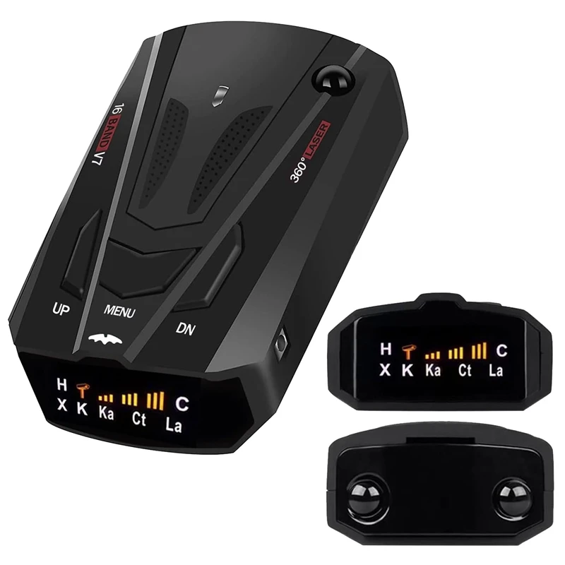 

Car Radar Detector With Voice Speed Prompt, 360 ° Detection,Vehicle Speed Alarm System, LED Display, City/Highway Mode Reusable