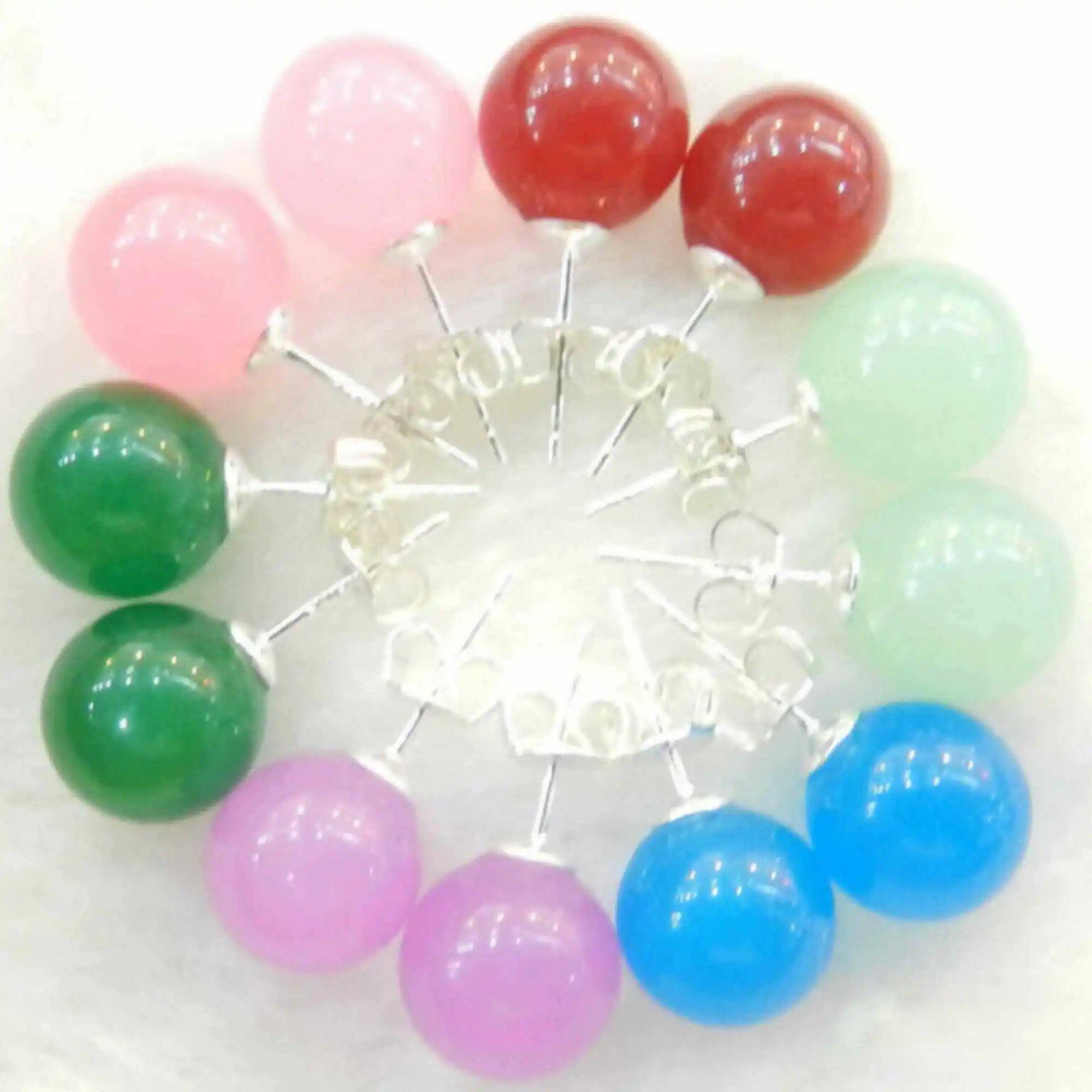 6pcs 10mm Natural multicolor jade gemstone beads silver earrings Women Halloween Cultured Holiday gifts New Year Party
6pcs 10mm Natural multicolor jade gemstone beads silver earrings Women Halloween Cultured Holiday gifts New Year Party