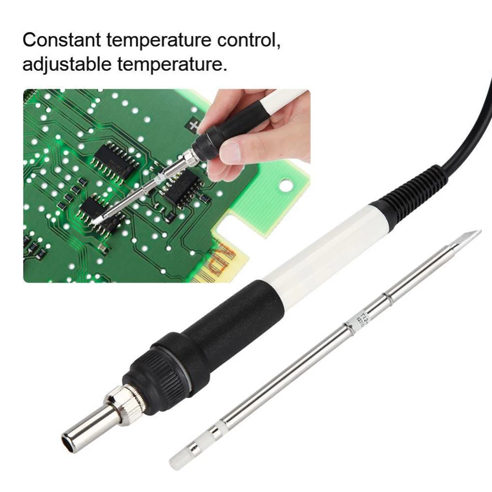 Handle Soldering Iron Tip Accessories Black DC 12-24V For DSK T12-D HT Kit Parts Replacement Soldering Station
Handle Soldering Iron Tip Accessories Black DC 12-24V For DSK T12-D HT Kit Parts Replacement Soldering Station