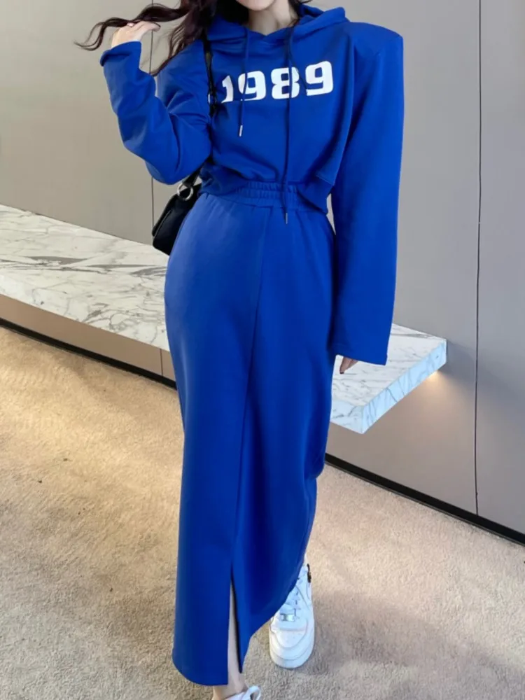 Fashion Elegant Casual Women Autumn Skirts Suit Loose Hoodies Jackets High Waist Saya Two Pieces Femme Streetwear Outfits New
Fashion Elegant Casual Women Autumn Skirts Suit Loose Hoodies Jackets High Waist Saya Two Pieces Femme Streetwear Outfits New