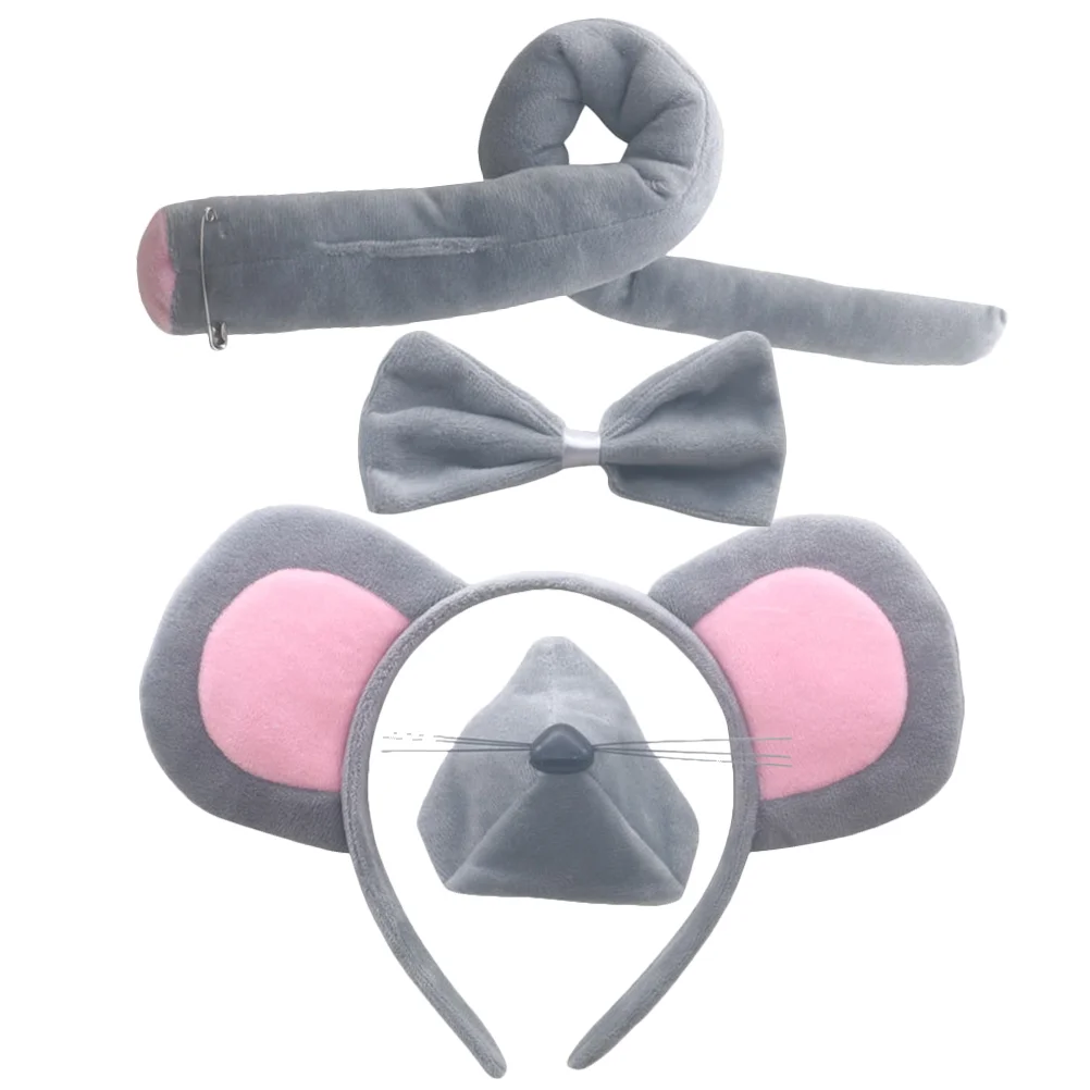 

Реквизит для ролевых игр, 1 комплект, повязка на голову, галстук-бабочка, хвост, мышь, принадлежности для косплея