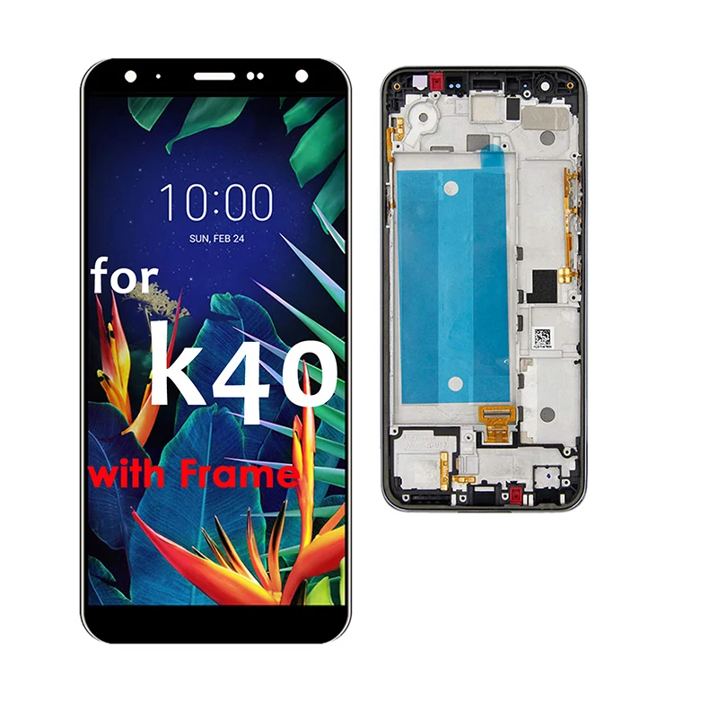 LCD Display Screen Replacement Touch digitizer with Frame for LG K40 2019 / K12 Plus X420 LM-X420EM 5.7" (One
LCD Display Screen Replacement Touch digitizer with Frame for LG K40 2019 / K12 Plus X420 LM-X420EM 5.7" (One