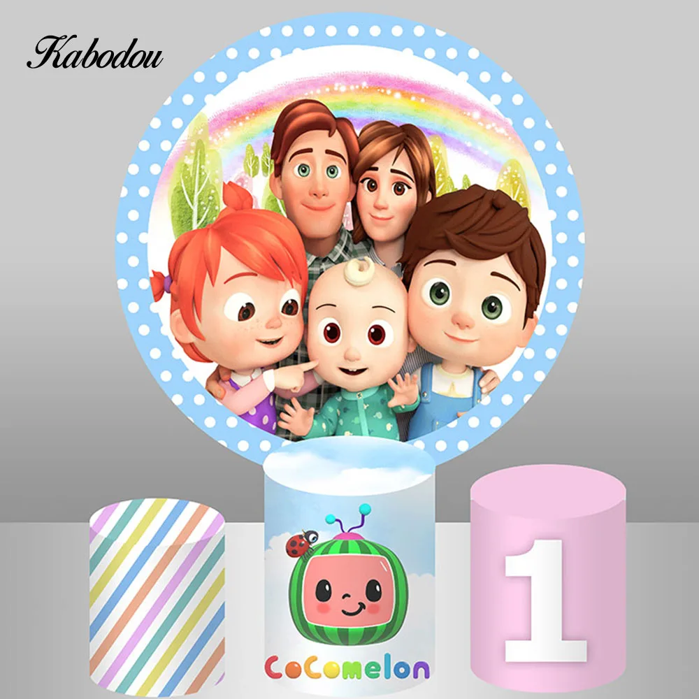 Kabodou Melon Happy Family For Kids Birthday Photo Backdrop Custom Round Rainbow Photography Background Circle Decoration Banner
Kabodou Melon Happy Family For Kids Birthday Photo Backdrop Custom Round Rainbow Photography Background Circle Decoration Banner