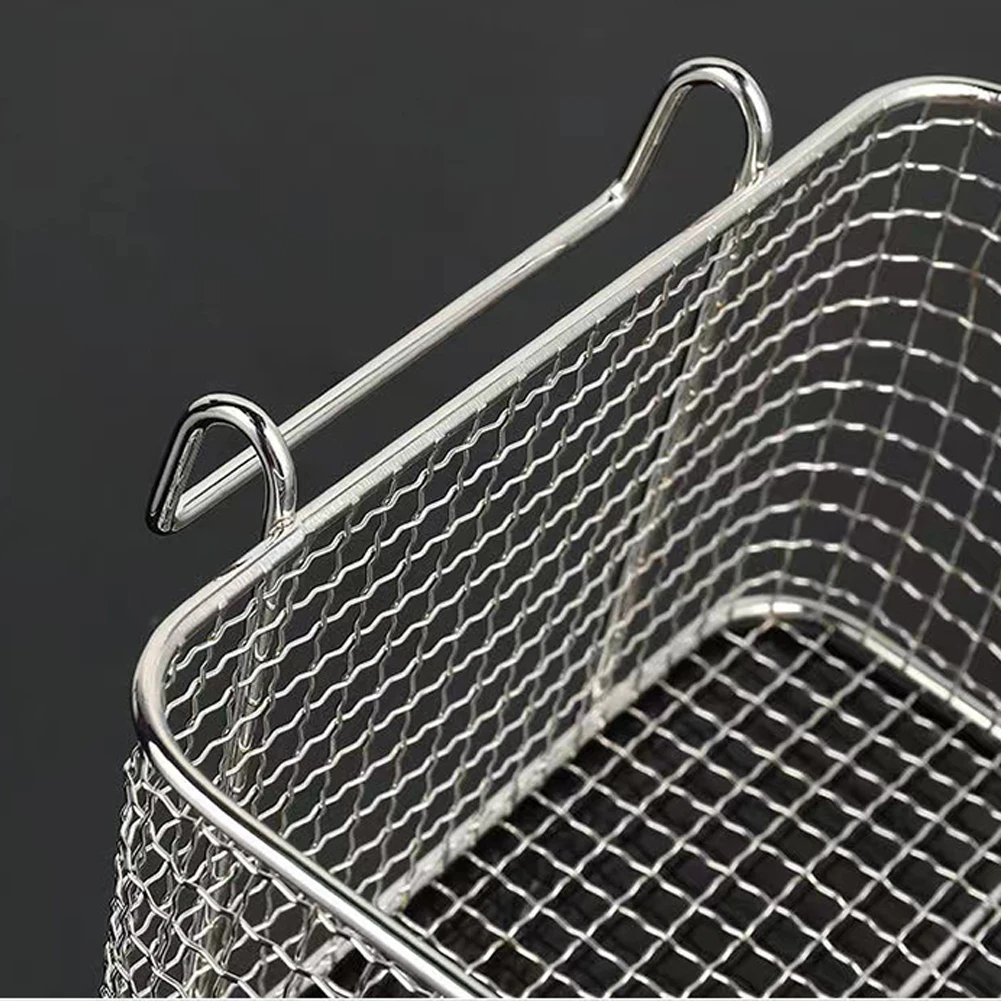 1PC Fry Basket Nickel Plated Mini Fried Skewers Chips Fish Fry Baskets Stainless Steel Fryer Basket Strainer 20.5 *18.5*10.5cm
1PC Fry Basket Nickel Plated Mini Fried Skewers Chips Fish Fry Baskets Stainless Steel Fryer Basket Strainer 20.5 *18.5*10.5cm