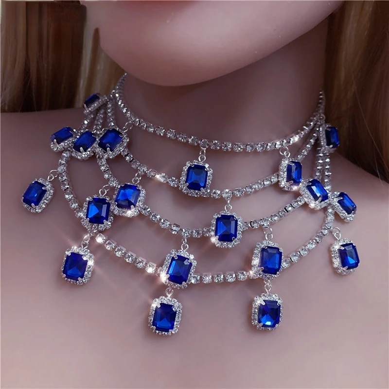 Colorful Crystal Pendant Hiphop Chain Men Tennis Necklace Thin Choker for Women Luxury Charm Crystal Rhinestone Jewelry Party
Colorful Crystal Pendant Hiphop Chain Men Tennis Necklace Thin Choker for Women Luxury Charm Crystal Rhinestone Jewelry Party
