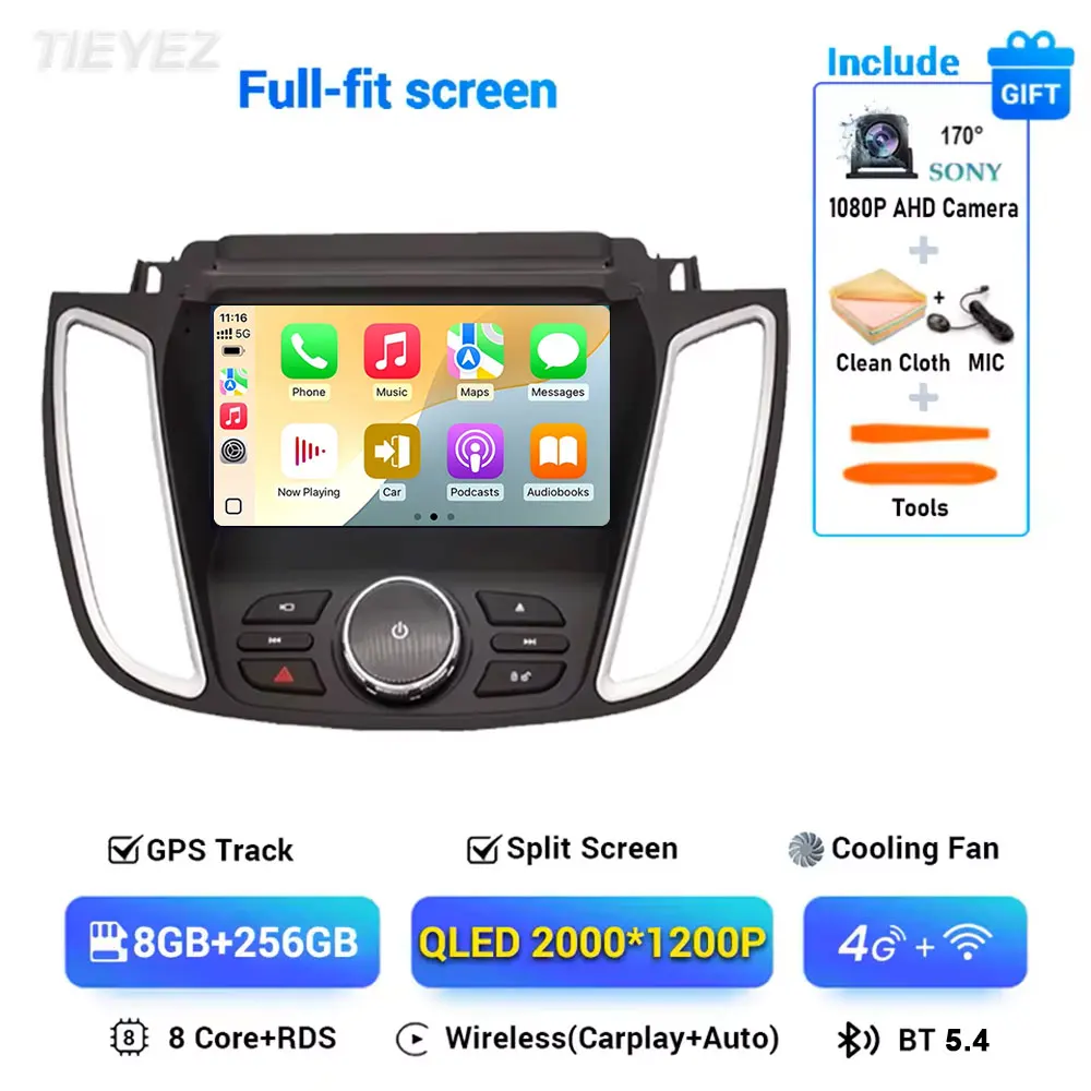 Android 15 для Ford Kuga 2 Escape 3 2012-2019 авто радио беспроводной Carplay GPS навигационный экран стерео видео 4G WIFI BT DSP
Android 15 для Ford Kuga 2 Escape 3 2012-2019 авто радио беспроводной Carplay GPS навигационный экран стерео видео 4G WIFI BT DSP