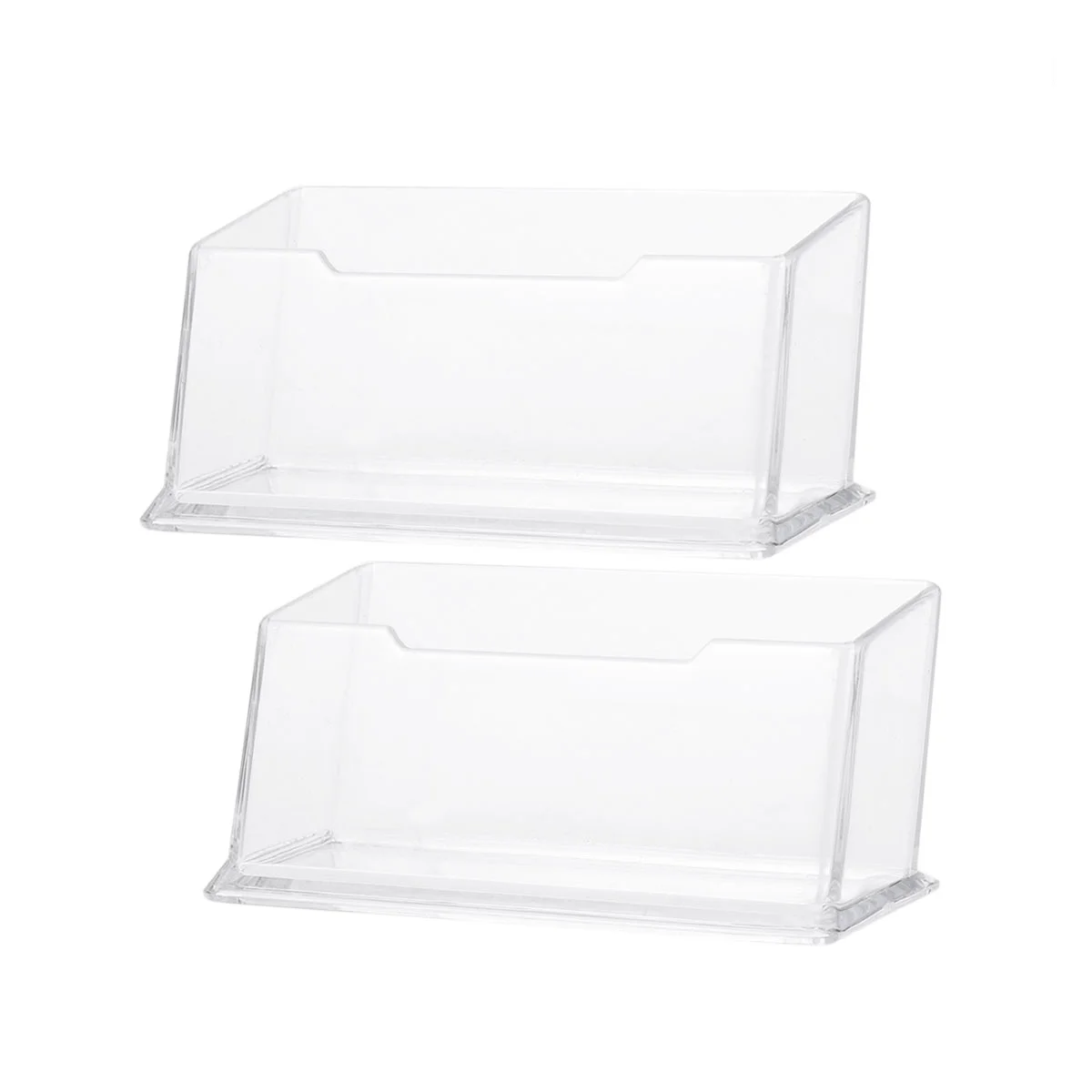10 Pcs Acrylic Transparent Business Case Stand Box Desk ID Display Storage Box Office Organizer
10 Pcs Acrylic Transparent Business Case Stand Box Desk ID Display Storage Box Office Organizer