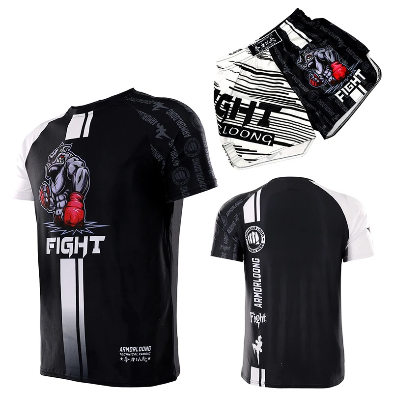Kickboxing Shorts Tiger Muay Thai T-Shirt Suit Fast Dry Combat Grappling Martial Arts Training Clothing Set MMA Boxing Rashguard
Kickboxing Shorts Tiger Muay Thai T-Shirt Suit Fast Dry Combat Grappling Martial Arts Training Clothing Set MMA Boxing Rashguard