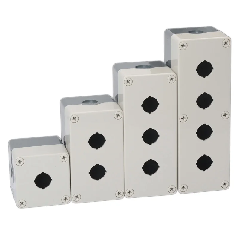 1Pcs Button Switch Box Waterproof And Dustproof Emergency Stop Button Box Control Box 1Hole 2Holes 3Holes 4 Holes Industry
1Pcs Button Switch Box Waterproof And Dustproof Emergency Stop Button Box Control Box 1Hole 2Holes 3Holes 4 Holes Industry