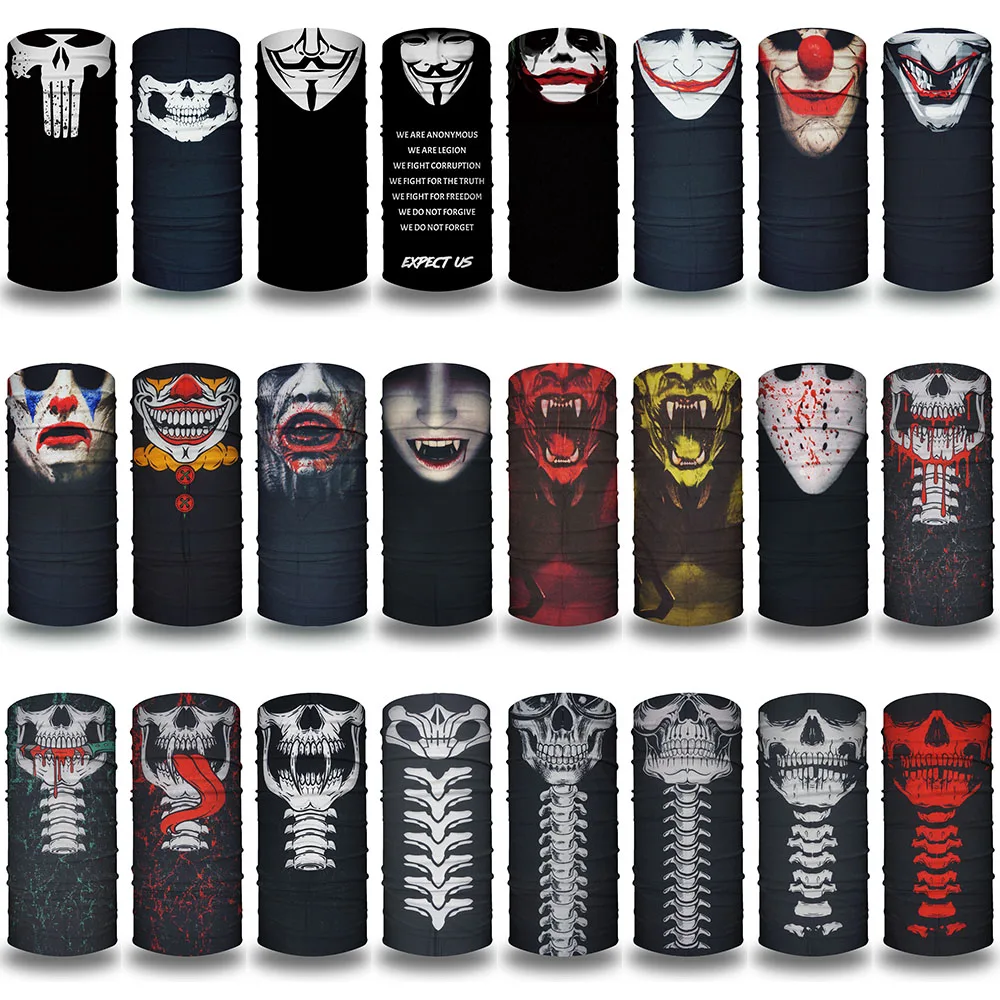 Movie Skull Neck Gaiter for Men Women UV Protection Quickdry Dustproof Cosplay Party Undercap Bandana Halloween Black Headscarf
Movie Skull Neck Gaiter for Men Women UV Protection Quickdry Dustproof Cosplay Party Undercap Bandana Halloween Black Headscarf