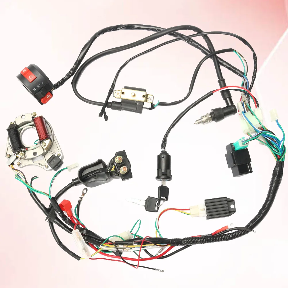 1 комплект 50 70 90 110CC CDI жгут проводов в сборе электропроводки ATV Электрический старт CDI жгут проводов в сборе проводки зажигания
1 комплект 50 70 90 110CC CDI жгут проводов в сборе электропроводки ATV Электрический старт CDI жгут проводов в сборе проводки зажигания