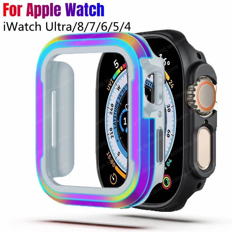 Металлический чехол для часов Apple Watch Ultra 49 мм чехол-бампер из алюминиевого сплава для iWatch Series 8 7 6 5 41 мм 45 мм аксессуары для рамы
Металлический чехол для часов Apple Watch Ultra 49 мм чехол-бампер из алюминиевого сплава для iWatch Series 8 7 6 5 41 мм 45 мм аксессуары для рамы