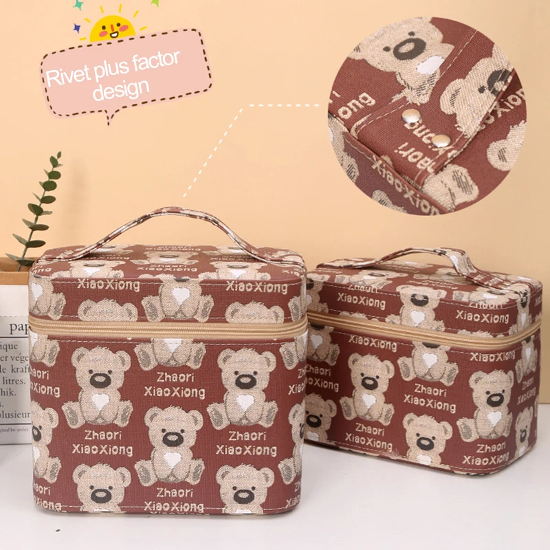 Anime Kawaii Rilakkuma Storage Box Makeup Box Bear Pattern Cartoon Make Up Case Large Capacity Cosmetic Storage Box
Anime Kawaii Rilakkuma Storage Box Makeup Box Bear Pattern Cartoon Make Up Case Large Capacity Cosmetic Storage Box