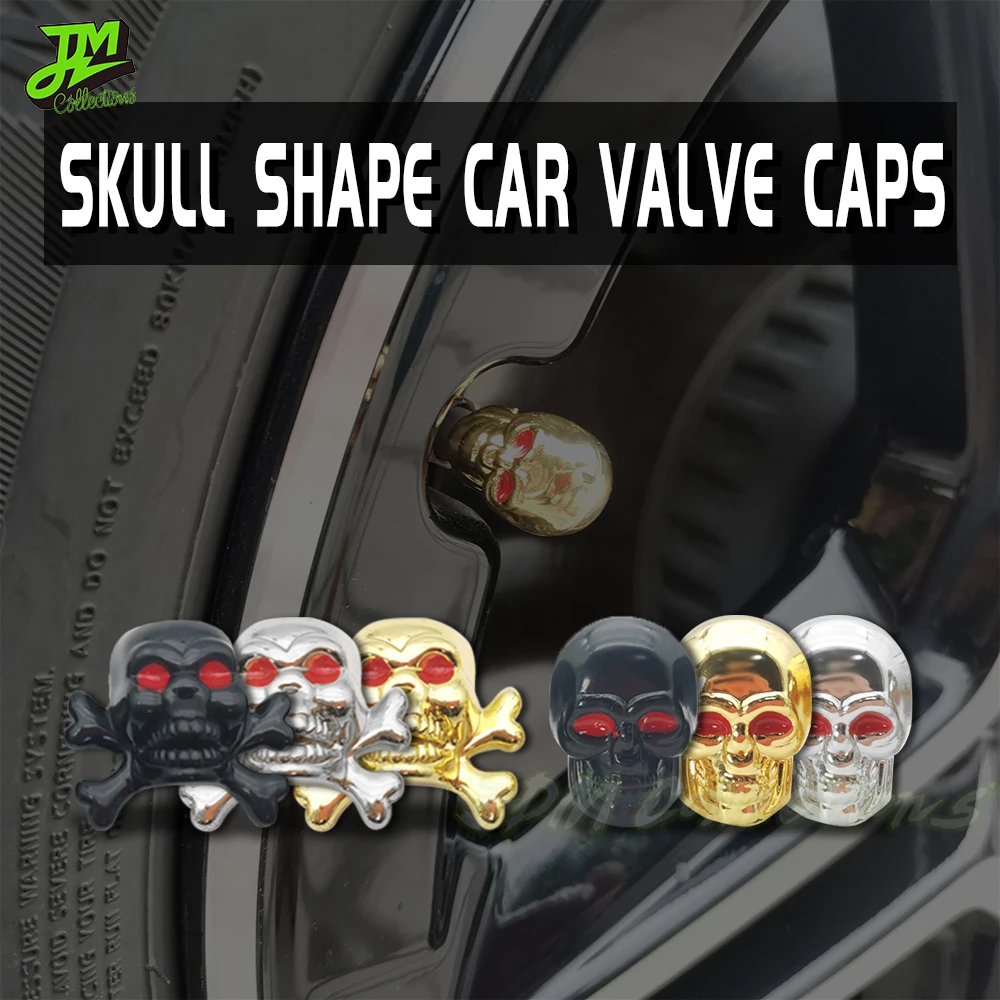 Hot 4Pcs/set Universal Car Skull Style Antirust Copper Core Motorcycle Bike Car Wheel Tyre Tire Valve Stem Caps Auto Accessories
Hot 4Pcs/set Universal Car Skull Style Antirust Copper Core Motorcycle Bike Car Wheel Tyre Tire Valve Stem Caps Auto Accessories