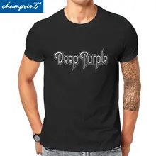 Deep Purple Smoke on the Water T-Shirts for Men Hip Hop Musical Group Novelty 100% Cotton Tees Short Sleeve T Shirt 4XL 5XL Tops