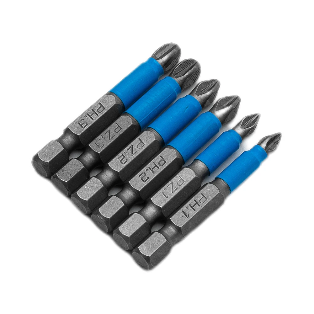 6Pcs Non-Slip Screwdriver Bit Set Electric Impact 50mm PH1/PH2/PH3/PZ1/PZ2/PZ3 High Hardness Hand Drill Bit Screw
6Pcs Non-Slip Screwdriver Bit Set Electric Impact 50mm PH1/PH2/PH3/PZ1/PZ2/PZ3 High Hardness Hand Drill Bit Screw