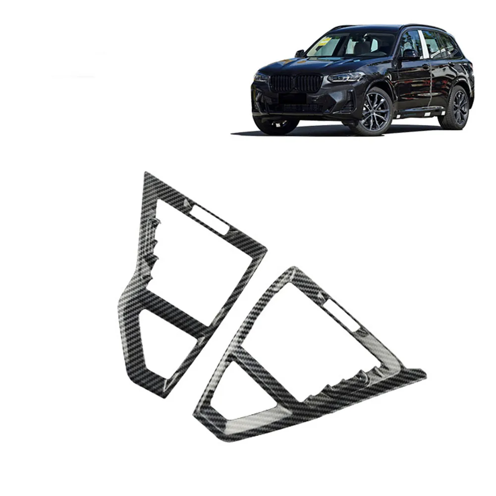 Новая Боковая Отделка на вентиляционное отверстие для салона автомобиля BMW X3 X4 2019-2021, сменная боковая крышка на вентиляционное отверстие, отделка, АБС-углеродное волокно
Новая Боковая Отделка на вентиляционное отверстие для салона автомобиля BMW X3 X4 2019-2021, сменная боковая крышка на вентиляционное отверстие, отделка, АБС-углеродное волокно