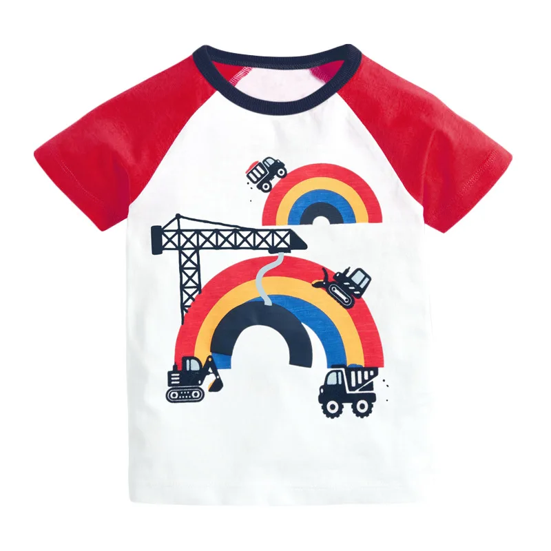 2022 Summer New 2-7T Boy's Bottoming Shirt 100% Cotton Cartoon Short-sleeved Children's T-shirt Round Neck Kids Boys Clothes
2022 Summer New 2-7T Boy's Bottoming Shirt 100% Cotton Cartoon Short-sleeved Children's T-shirt Round Neck Kids Boys Clothes