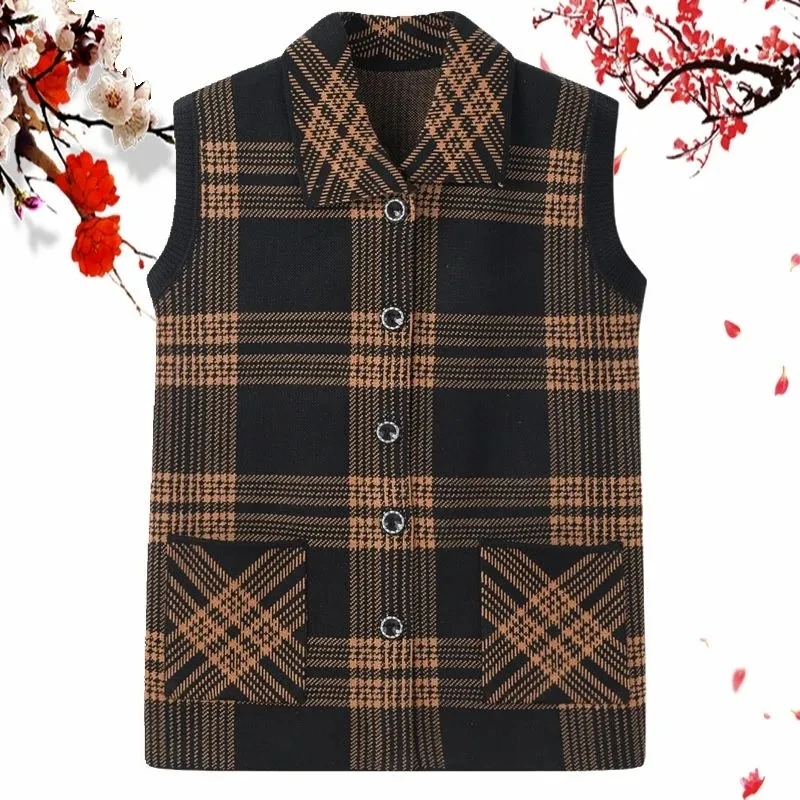 4XL Women's Sweater Vest 2022 New Autumn Outer Wear Knitted Vest Middle-aged Elderly Female Cardigan Waistcoat Sleeveless Coat
4XL Women's Sweater Vest 2022 New Autumn Outer Wear Knitted Vest Middle-aged Elderly Female Cardigan Waistcoat Sleeveless Coat