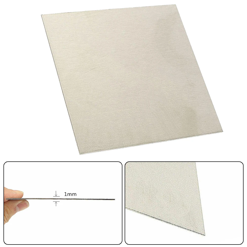 100x100mm Pure Nickel Ni Sheet Plate For Electroplating Anode Element 1mm For Alkali-resistant Equipment Electroplating Catalyst
100x100mm Pure Nickel Ni Sheet Plate For Electroplating Anode Element 1mm For Alkali-resistant Equipment Electroplating Catalyst