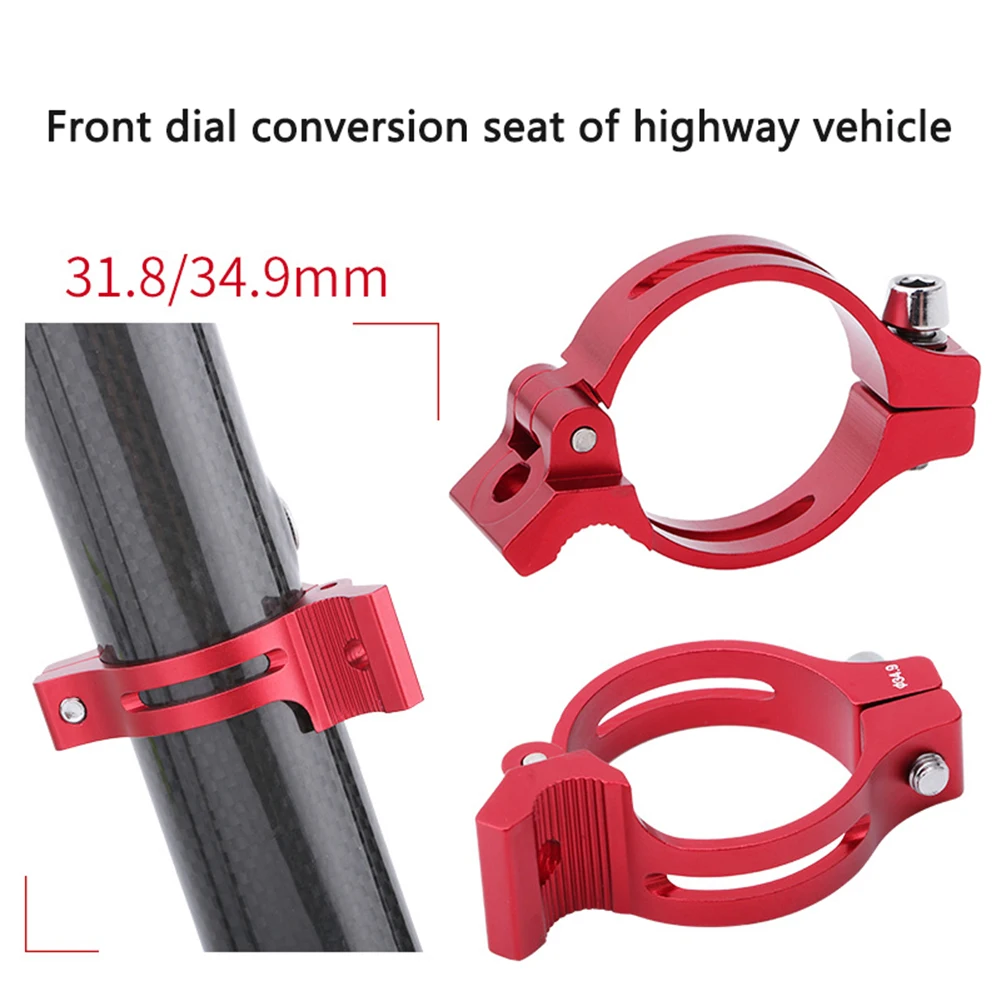 Bicycle Front Derailleur Clip Adapter 31.8/34.9mm Aluminum Alloy Mountain Bicycle Front Derailleur Converter Ring
Bicycle Front Derailleur Clip Adapter 31.8/34.9mm Aluminum Alloy Mountain Bicycle Front Derailleur Converter Ring